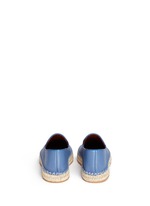 Back View -Click To Enlarge Pebble leather espadrilles