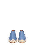 Front View -Click To Enlarge Pebble leather espadrilles