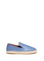 Main View -Click To Enlarge Pebble leather espadrilles