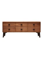 Main View -Click To Enlarge McQueen low walnut chest