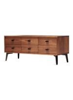 Click To Enlarge McQueen low walnut chest