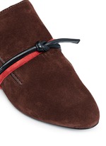 Detail View -Click To Enlarge 'Louie' knotted suede mules