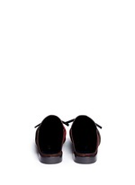 Back View -Click To Enlarge 'Louie' knotted suede mules