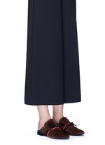 Figure View -Click To Enlarge 'Louie' knotted suede mules