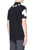 Back View -Click To Enlarge Star patch polo shirt