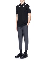 Figure View -Click To Enlarge Star patch polo shirt