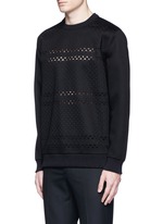 Front View -Click To Enlarge Cross perforated sweatshirt