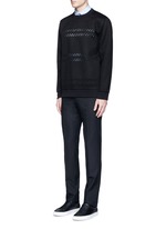Figure View -Click To Enlarge Cross perforated sweatshirt