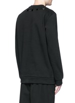 Back View -Click To Enlarge Barb wire embroidery sweatshirt