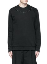 Main View -Click To Enlarge Barb wire embroidery sweatshirt