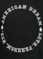 Detail View -Click To Enlarge 'American Dream' embroidery sweatshirt