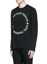 Front View -Click To Enlarge 'American Dream' embroidery sweatshirt