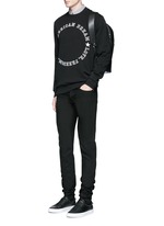 Figure View -Click To Enlarge 'American Dream' embroidery sweatshirt