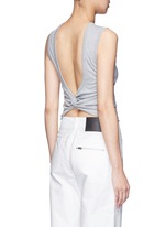 Back View -Click To Enlarge Open twist back tank top