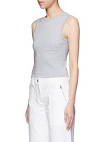 Front View -Click To Enlarge Open twist back tank top