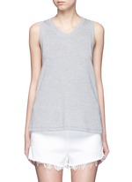 Main View -Click To Enlarge Enzyme wash French terry racerback tank top