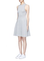 Front View -Click To Enlarge Double knit jersey flare tank dress