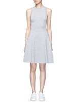 Main View -Click To Enlarge Double knit jersey flare tank dress
