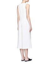 Back View -Click To Enlarge V-neck culottes jumpsuit
