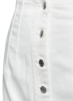 Detail View -Click To Enlarge Cotton twill button jean skirt