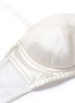 Detail View -Click To Enlarge 'Muse' tulle silk charmeuse moulded bra