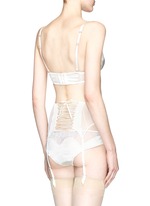 Back View -Click To Enlarge 'Muse' tulle silk charmeuse moulded bra