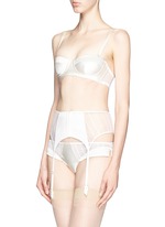 Figure View -Click To Enlarge 'Muse' tulle silk charmeuse moulded bra