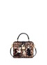 Main View - Click To Enlarge Main View - Click To Enlarge - Dolce & Gabbana - 'Dolce Box' DG Family appliqué leopard print leather bag
