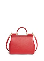 Back View -Click To Enlarge 'Miss Sicily' medium leather satchel