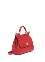 Front View -Click To Enlarge 'Miss Sicily' medium leather satchel