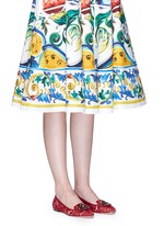 Figure View -Click To Enlarge 'Vally' jewel brooch Taormina lace flats