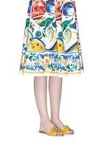 Figure View -Click To Enlarge 'Bianca R' jewelled Taormina lace slippers