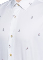 Detail View -Click To Enlarge Ghost jacquard cotton shirt