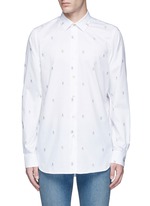 Main View -Click To Enlarge Ghost jacquard cotton shirt