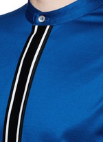 Detail View -Click To Enlarge Band collar mercerised cotton shirt