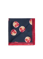 Main View -Click To Enlarge Peach print pocket square