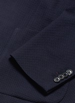 Click To Enlarge 'Soho' lattice overlay wool soft blazer