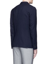 Back View -Click To Enlarge 'Soho' lattice overlay wool soft blazer