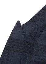 Detail View -Click To Enlarge 'Soho' bouclé check plaid double breasted soft blazer