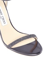 Detail View -Click To Enlarge 'Minny 100' lamé glitter sandals