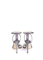 Back View -Click To Enlarge 'Minny 100' lamé glitter sandals