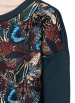 Detail View -Click To Enlarge Insect camouflage jacquard sweatshirt