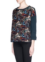 Front View -Click To Enlarge Insect camouflage jacquard sweatshirt