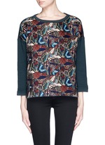 Main View -Click To Enlarge Insect camouflage jacquard sweatshirt