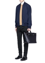 Figure View -Click To Enlarge 'Honor' top handle leather bag