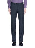 Main View -Click To Enlarge Regular fit houndstooth cotton flannel chinos