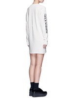 Back View -Click To Enlarge 'Bill' logo print T-shirt dress