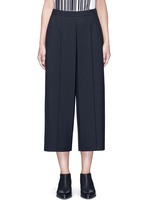 Main View -Click To Enlarge Pleated front cropped wool blend pants