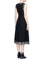 Back View -Click To Enlarge Grommet border A-line dress