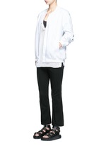 Figure View -Click To Enlarge 'Trap' cropped flare boot leg jeans